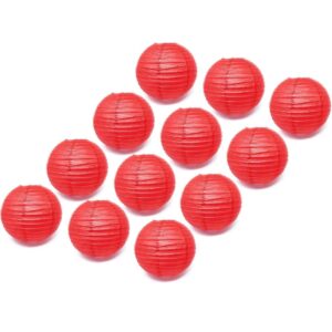 12 Pack 12 Red Paper Lanterns